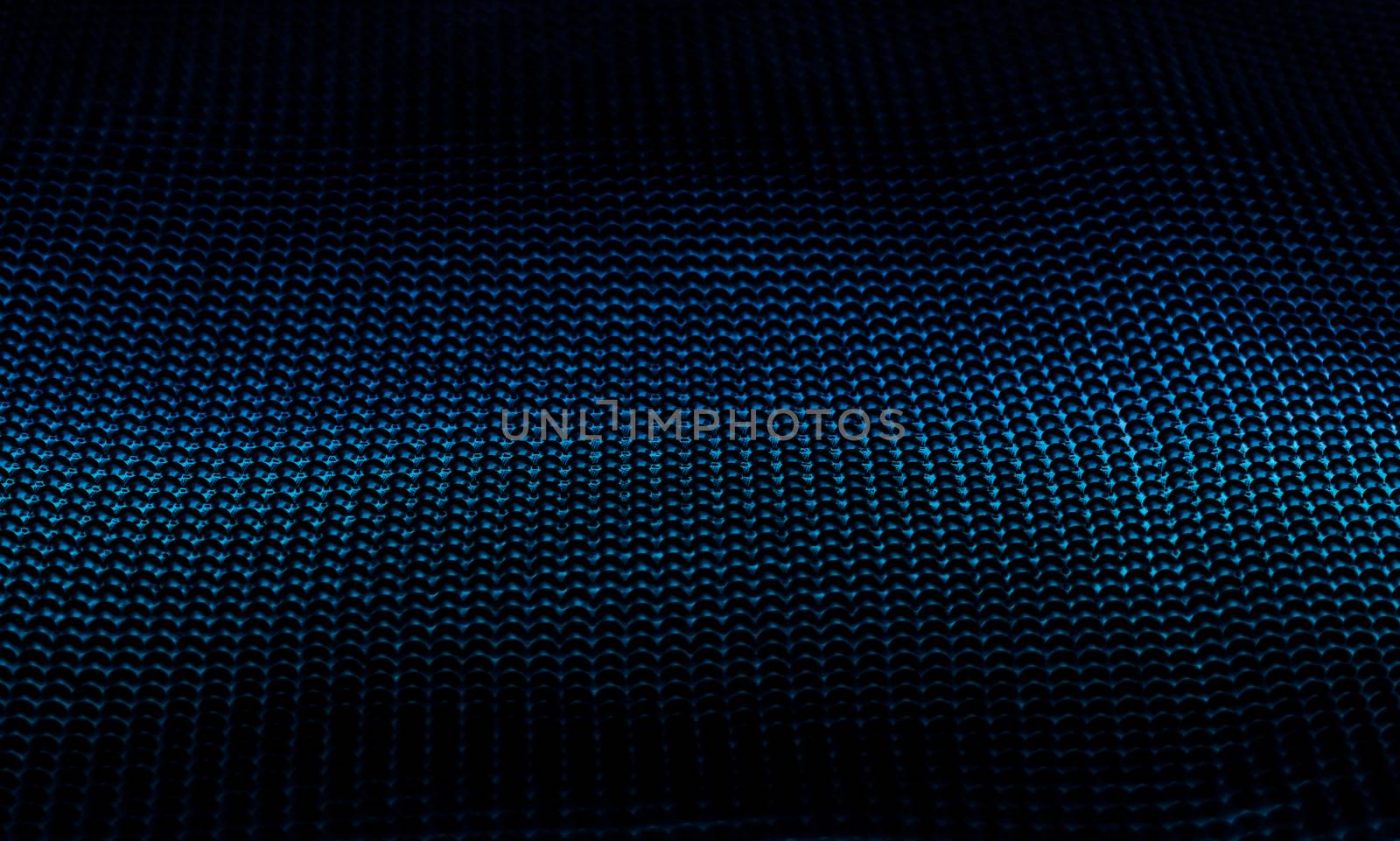 Blue metallic abstract background, futuristic surface and high t by Anneleven