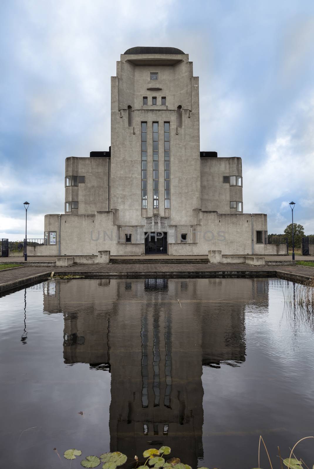 Kootwijk,Holland,18-okt-2020:The building Radio Kootwijk,The transmitters played an important role in the 20th century as a communication facility between the Netherlands and its colony