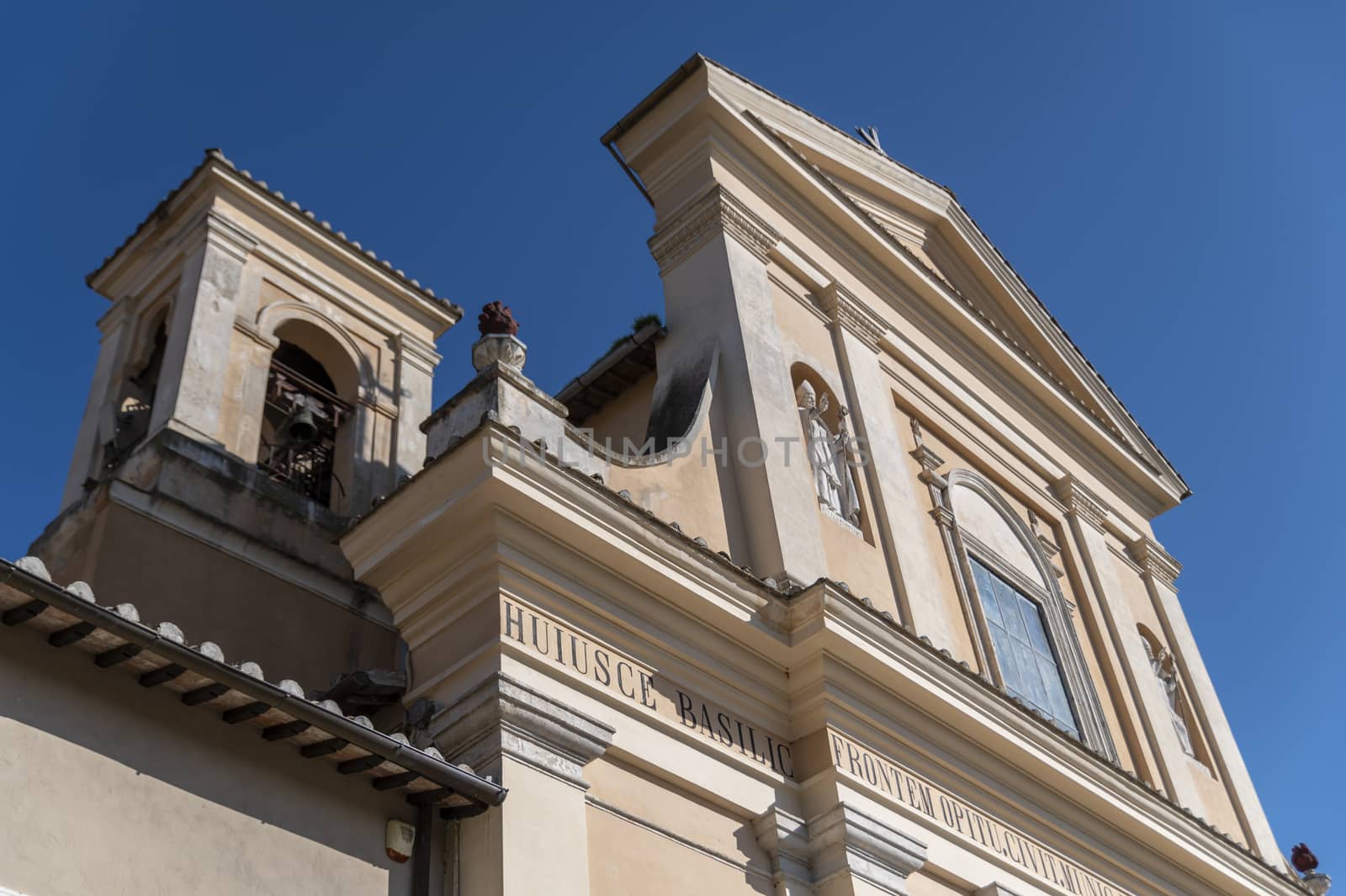 terni,italy october 22 2020:San Valentino church and its architectural details