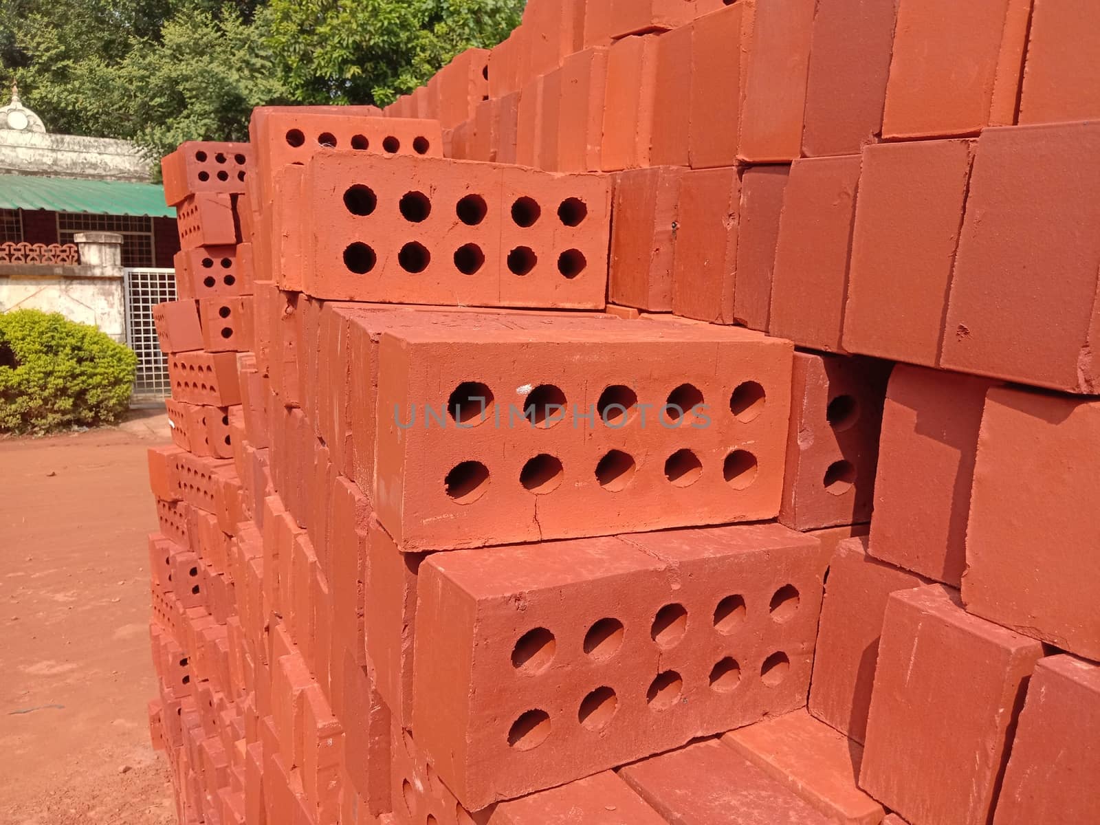 red colored stylish brick stock for sell