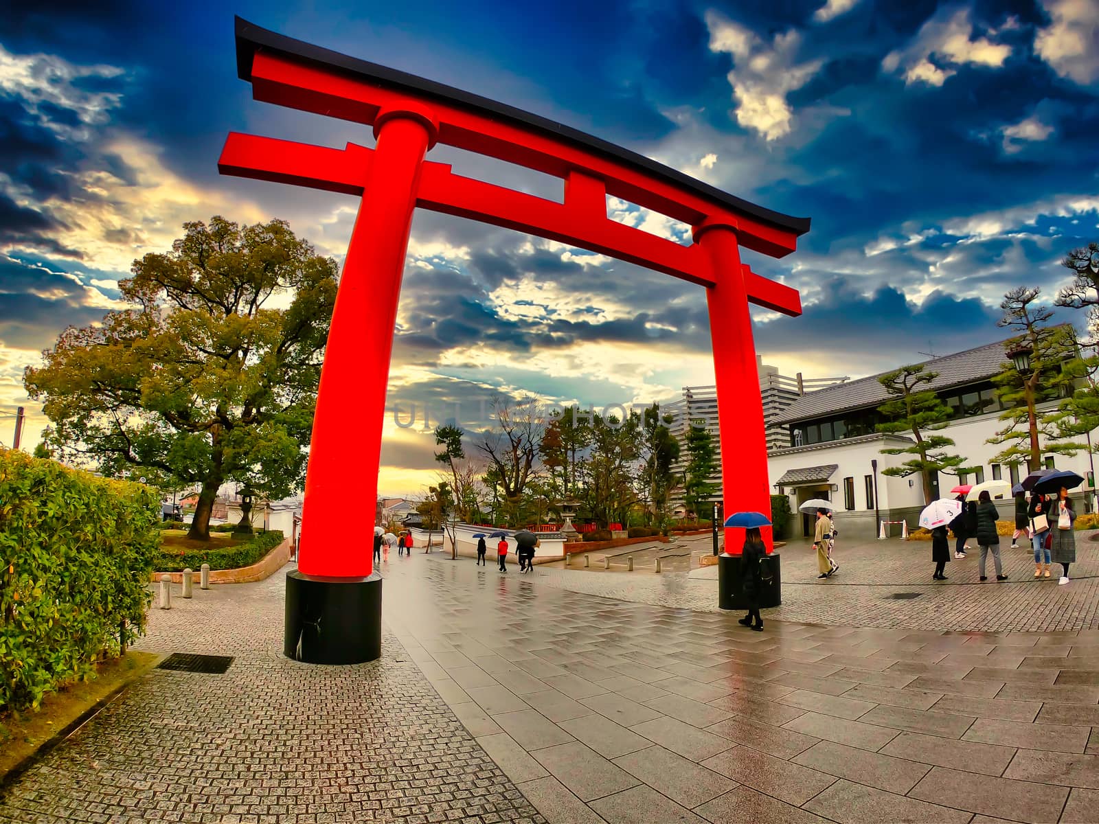 The beautiful gate of kyoto, japan.