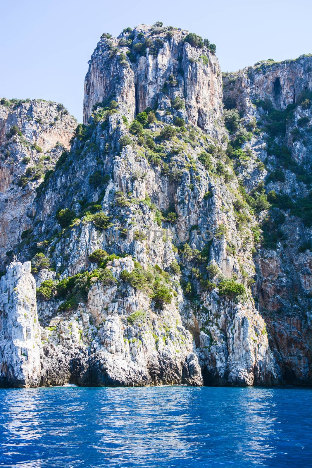 cliff of the cathedral at Capo Palinuro