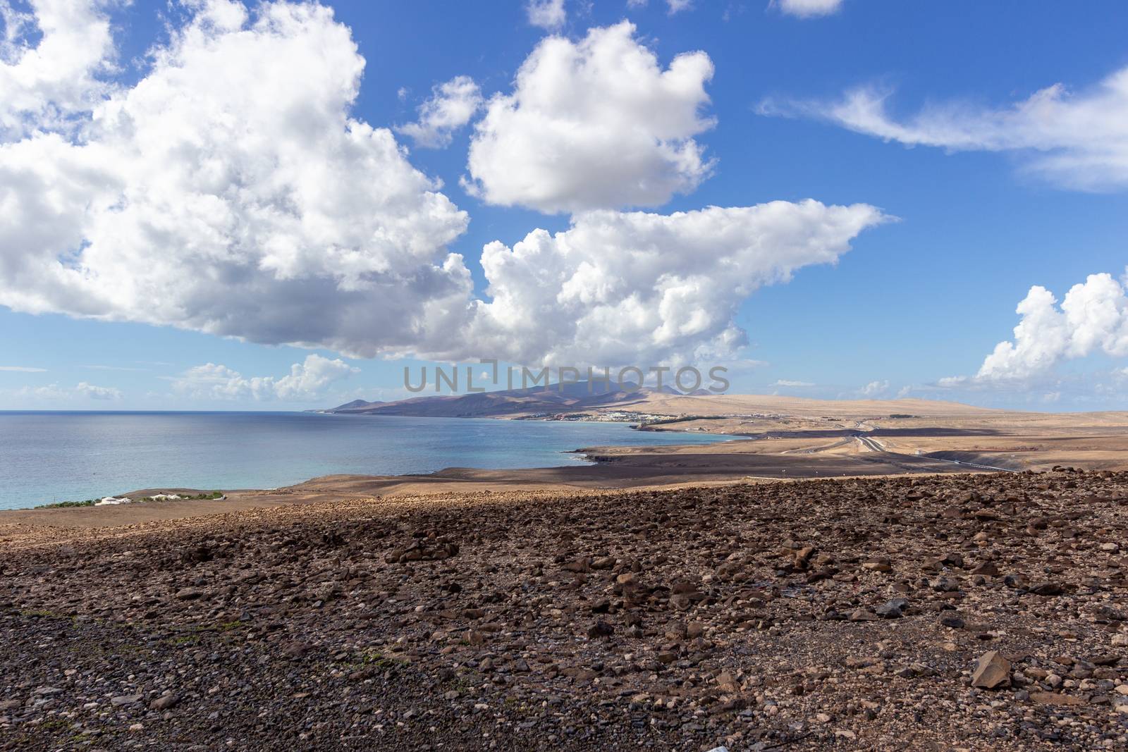 Panoramic view peninsula Jandia on canary island Fuerteventura w by reinerc