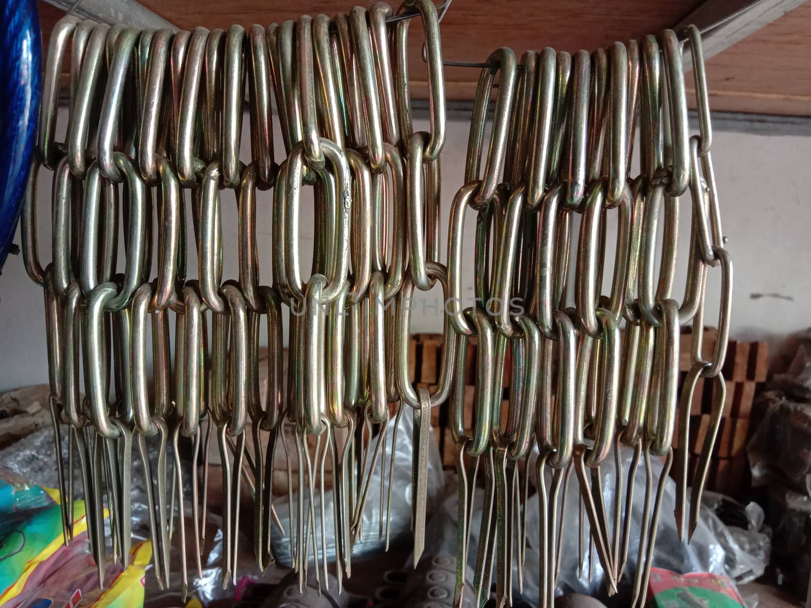 golden colored Chain stock on shop for sell