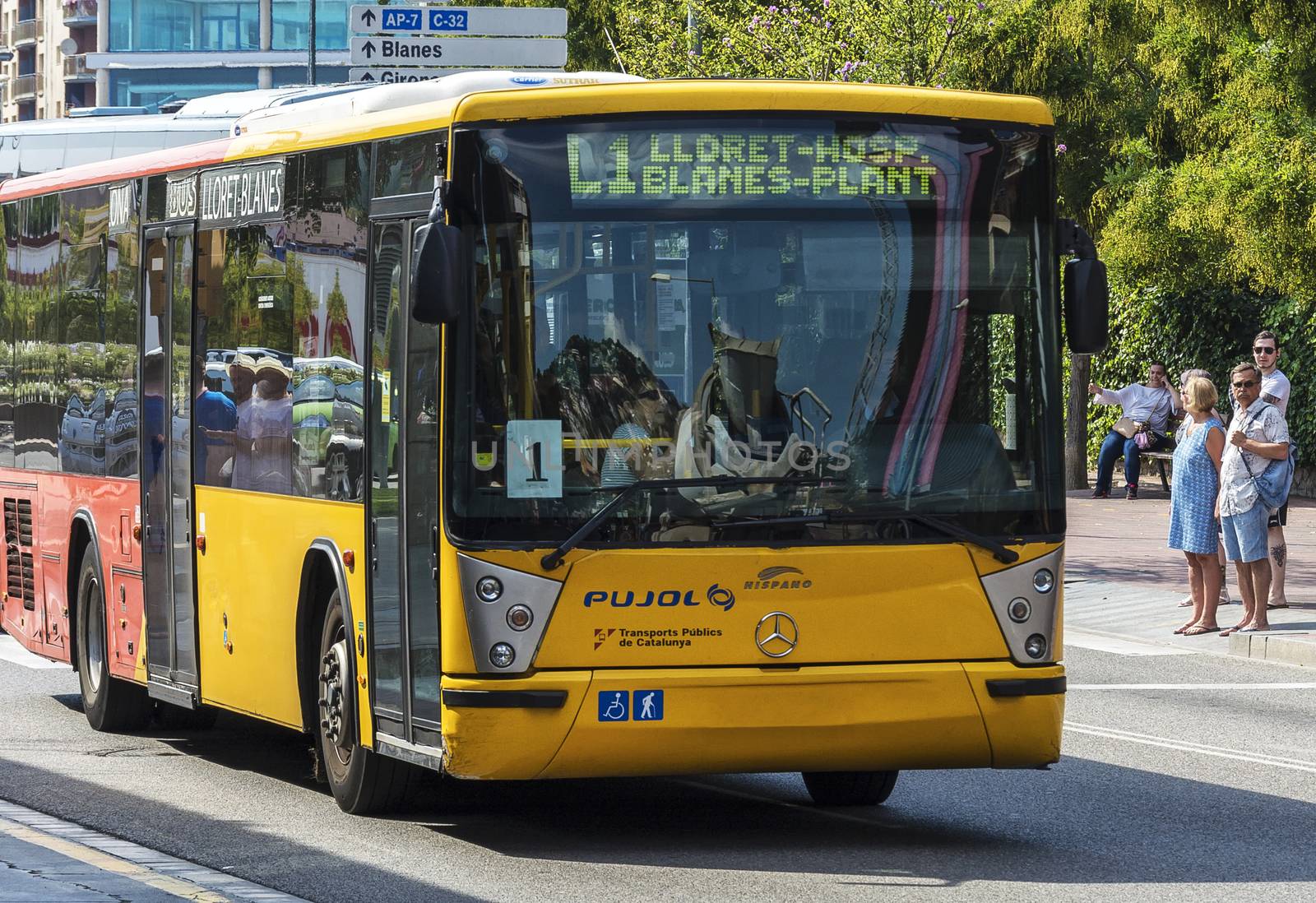 Bus of Spanish transport company PUJOL (Lloret de Mar, Spain) by Grommik