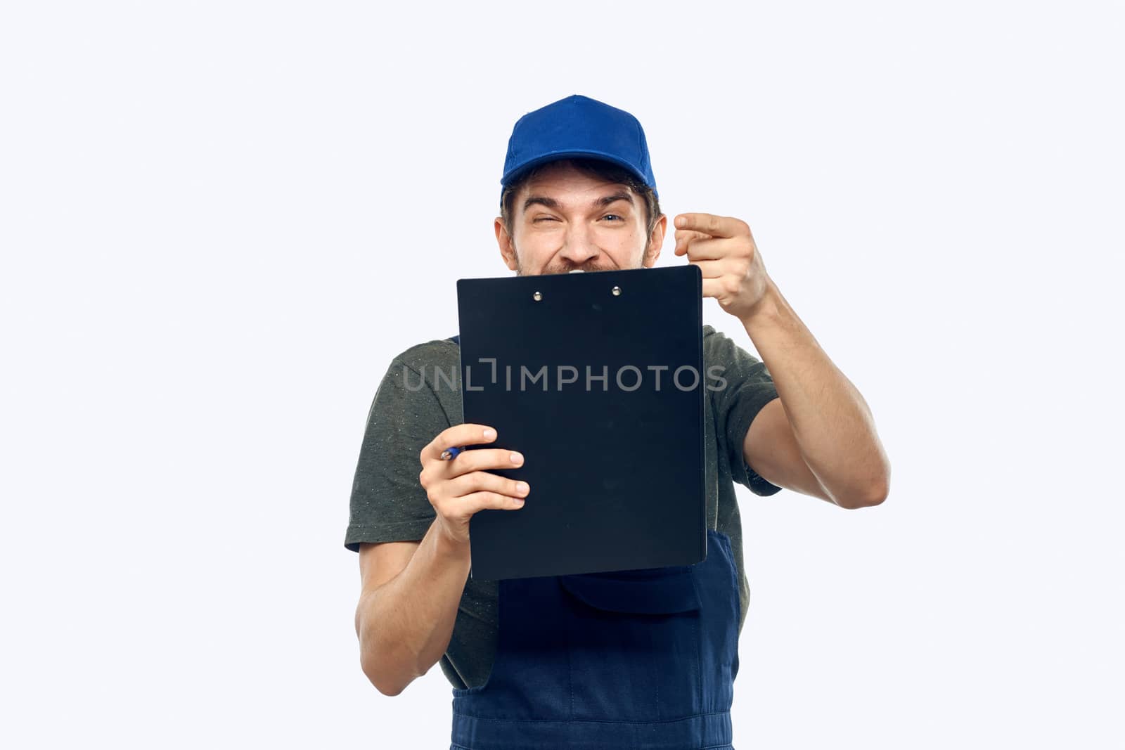 Man in working form documents loading worker service lifestyle by SHOTPRIME