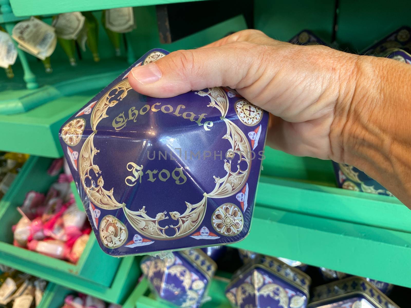 A box of Chocolate Frog at Honeydukes Sweet Shop by Jshanebutt