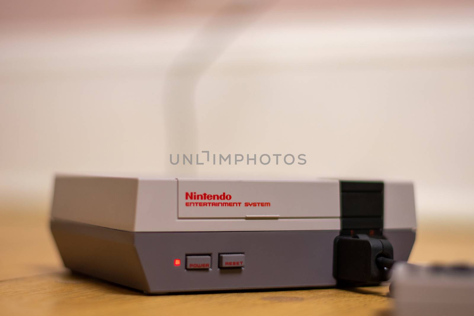 The Nintendo Entertainment System Classic Edition. A recreation model of the original NES