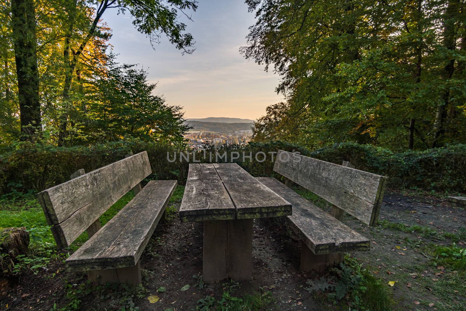 Hike at the golden hour to the famous Heidenhoehlen near Stockach on Lake Constance by mindscapephotos