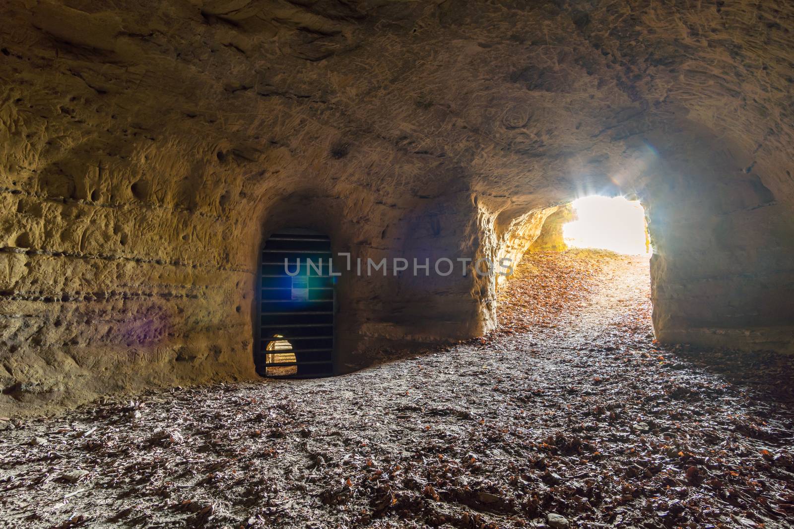 Hike at the golden hour to the famous Heidenhoehlen near Stockach on Lake Constance by mindscapephotos