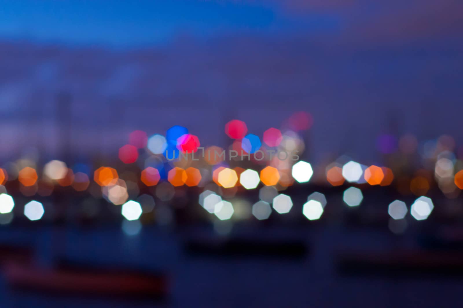 Sparkle shiny blurred abstract pattern of multi colour bokeh background