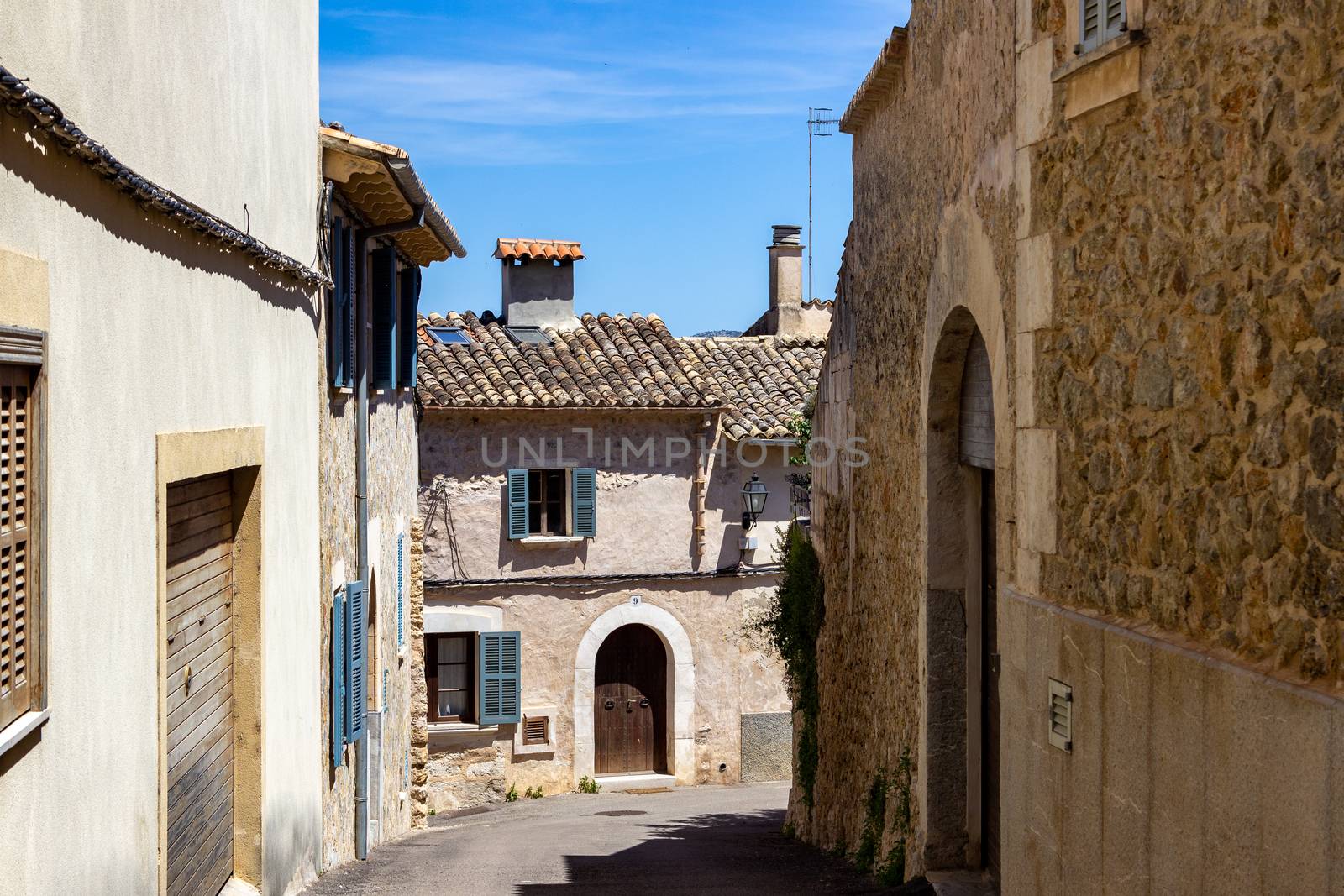 The village Campanet at Mallorca by reinerc