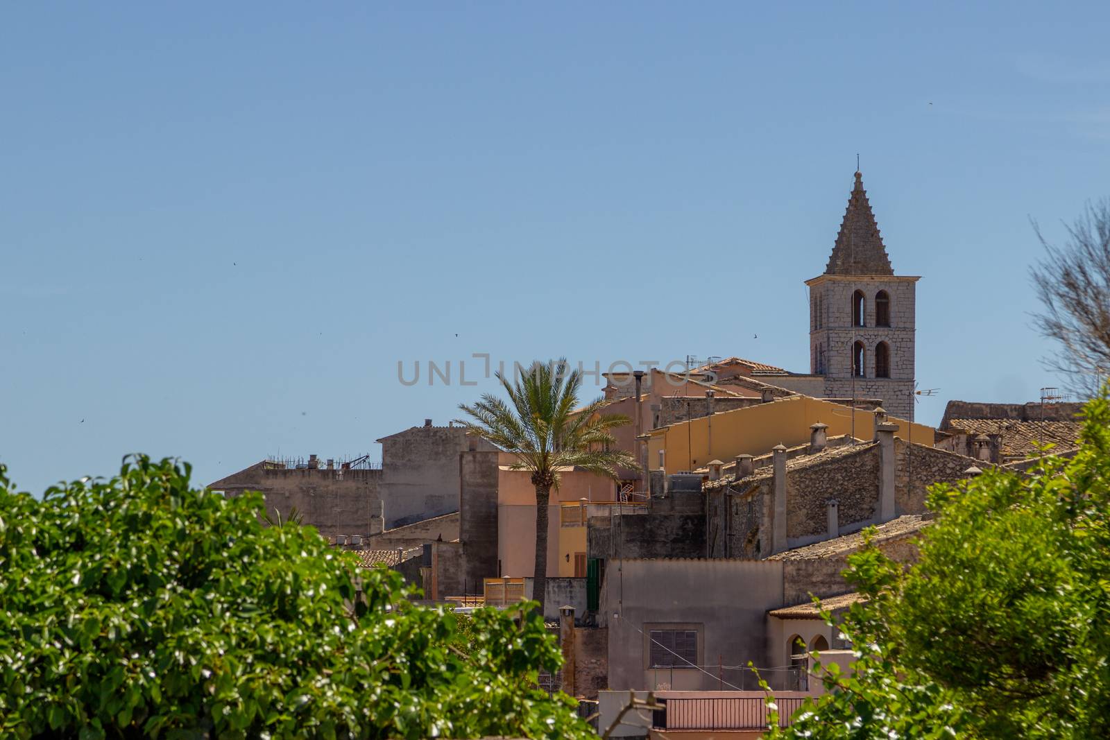 Church of the village Campanet in the north of Mallorca