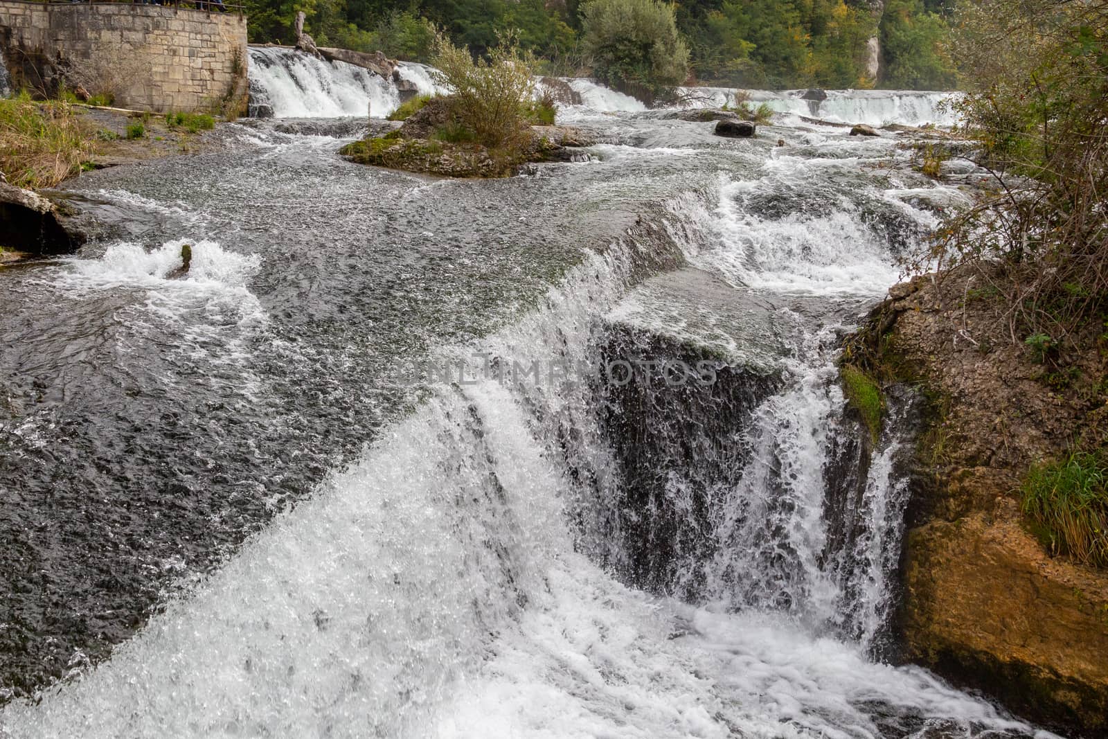 View at the Rhine Falls nearby Schaffhausen, Switzerland