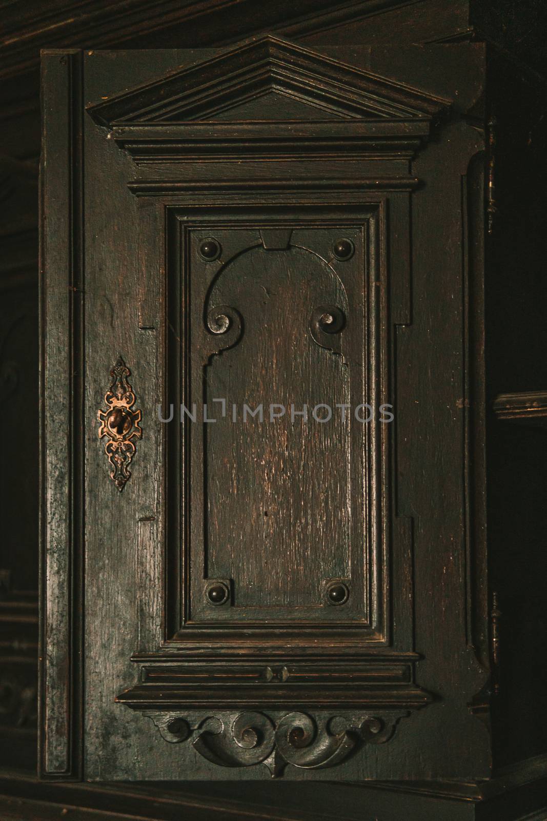 An old abandoned manor house with antique furniture and wonderful architecture by mindscapephotos