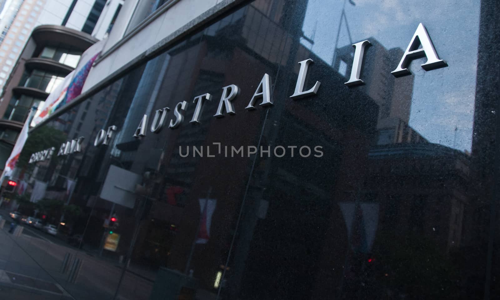 Australia name on the black stone wall by eyeofpaul