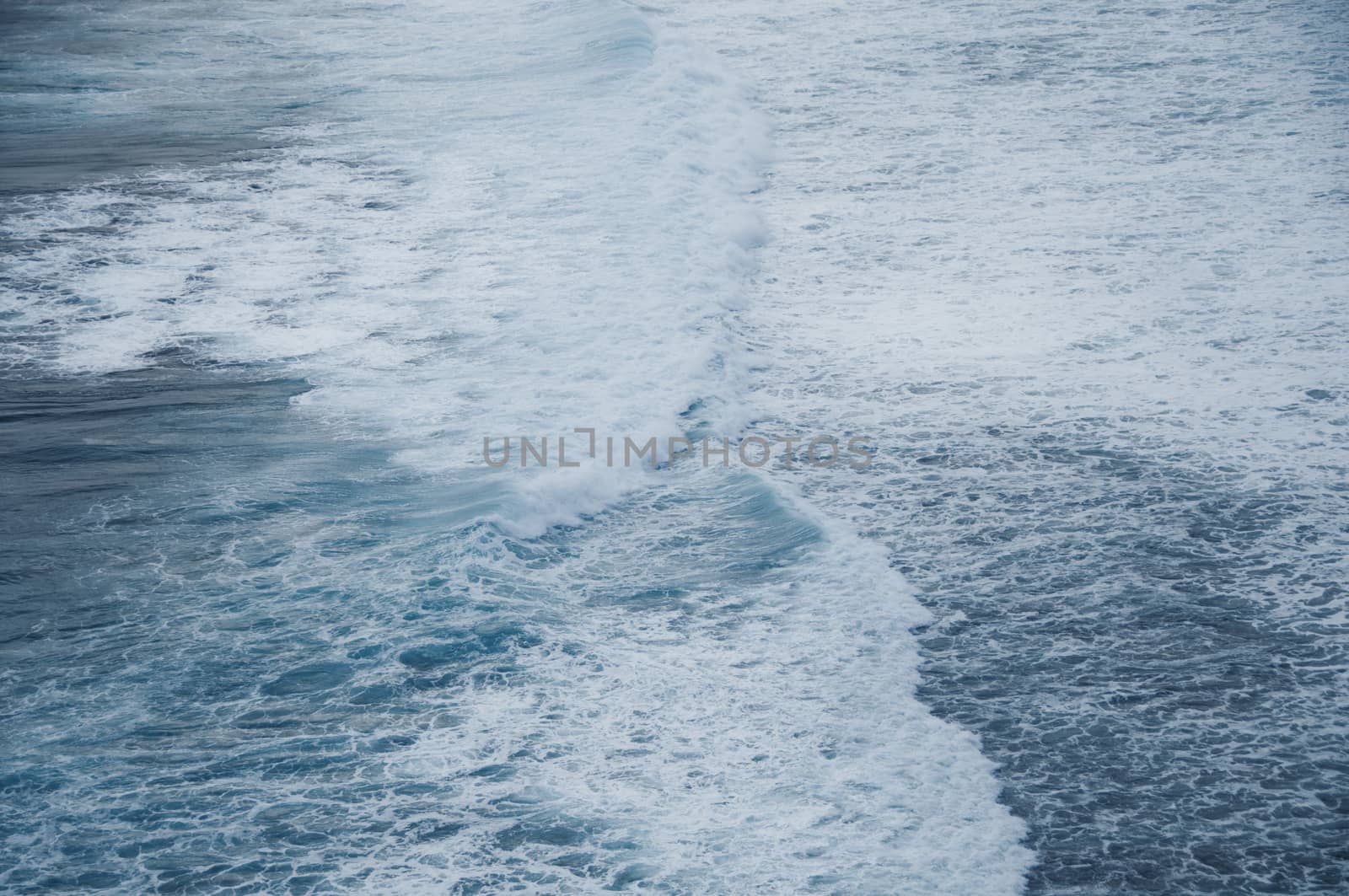 Dramatic sea ocean blue wave background by eyeofpaul