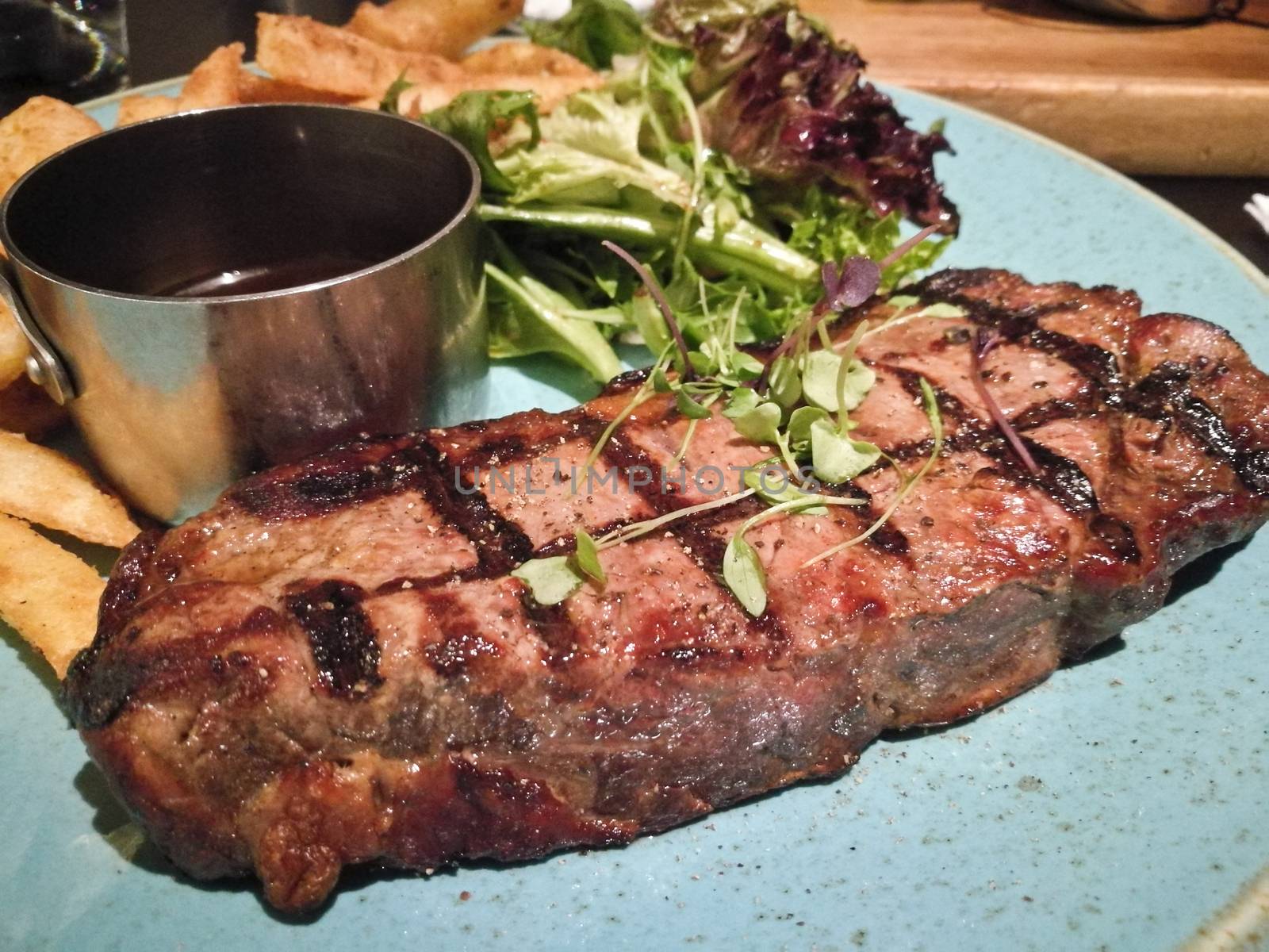 Australian medium rare griled premium wagyu steak by eyeofpaul