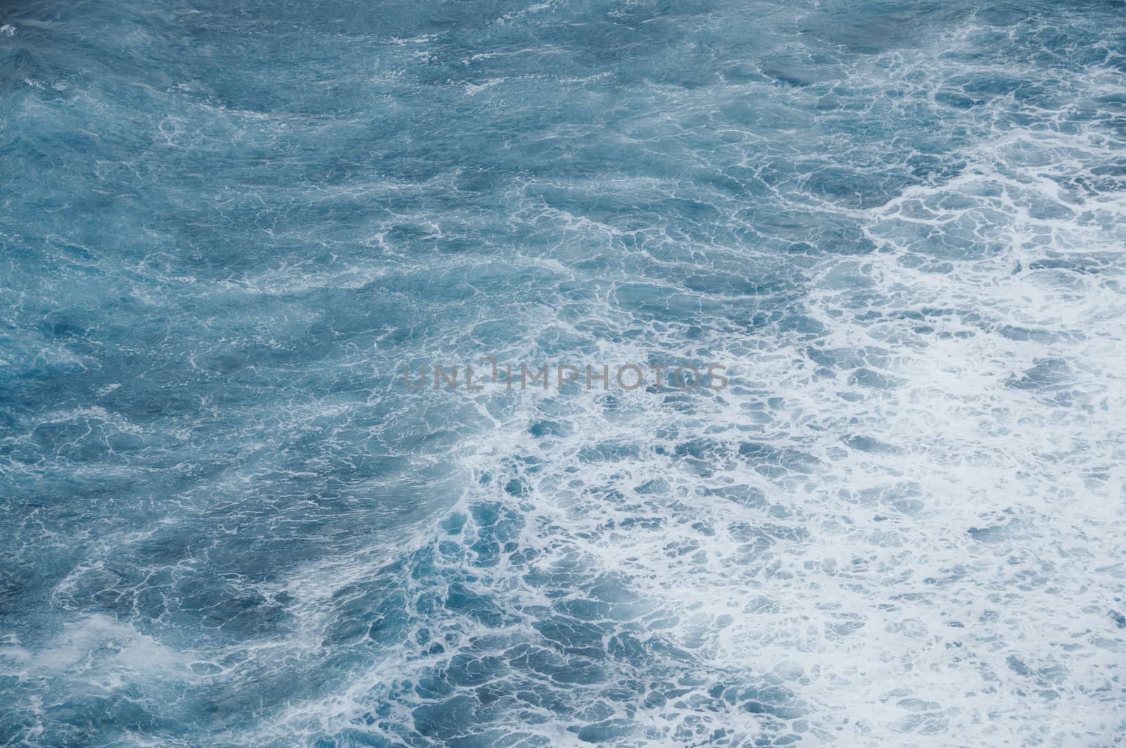 Dramatic sea ocean blue wave background by eyeofpaul