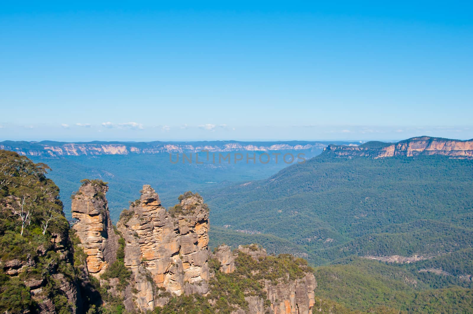 Famous Three sisters rock formation at Blue Mountain in Sydney N by eyeofpaul