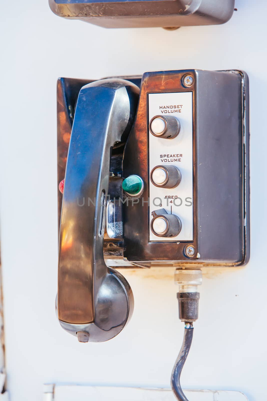 An ancient landline phone in Jerome, Arizona, USA