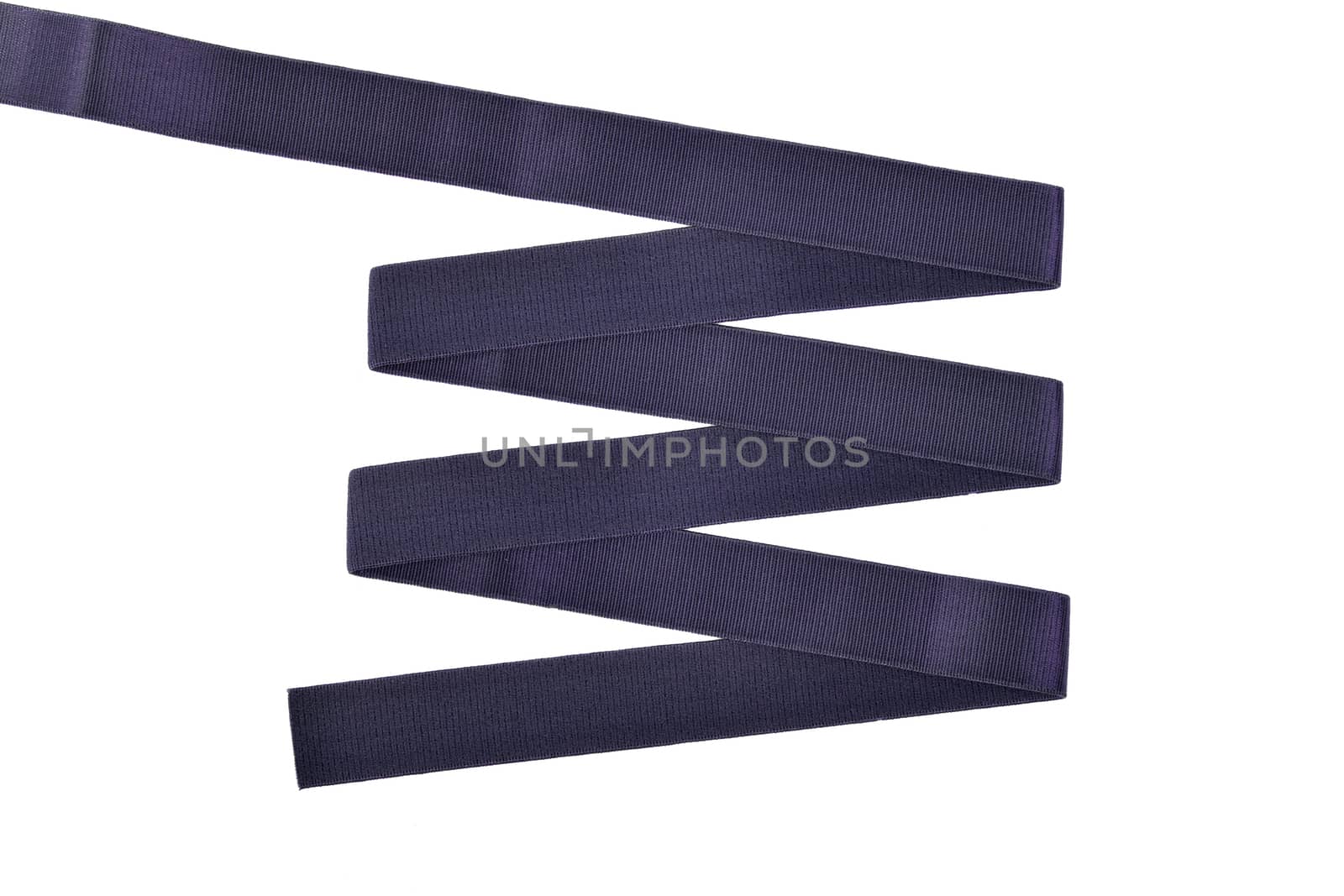purple Underwear elastic band for clothes and bras on a white background, zigzag. Isolated.