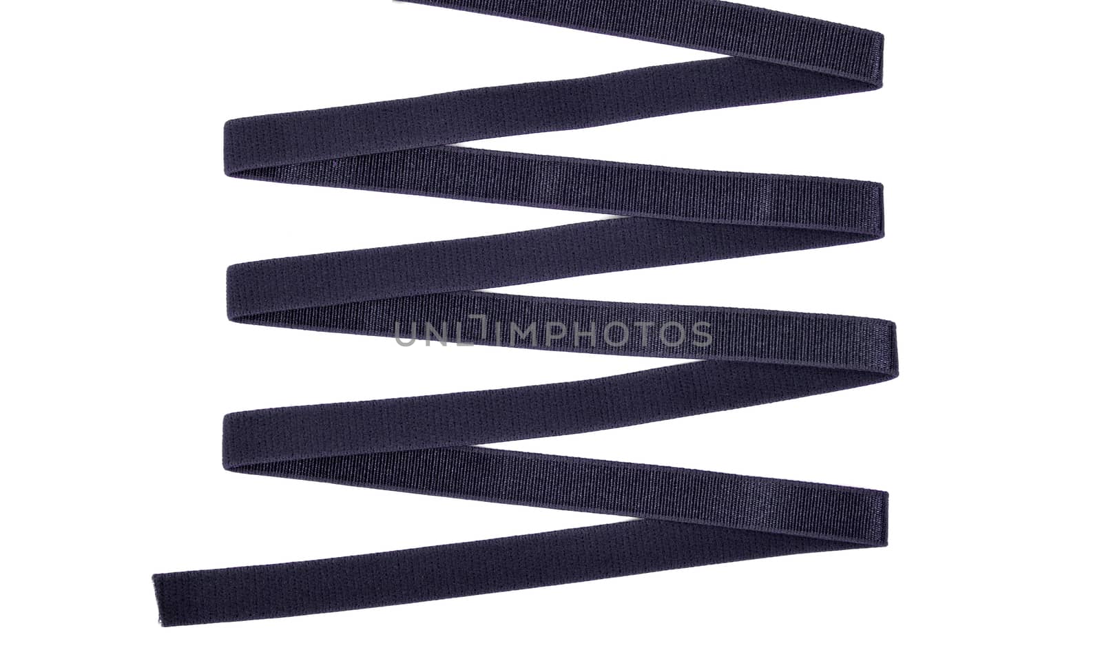 purple Underwear elastic band for clothes and bras on a white background, zigzag. Isolated.