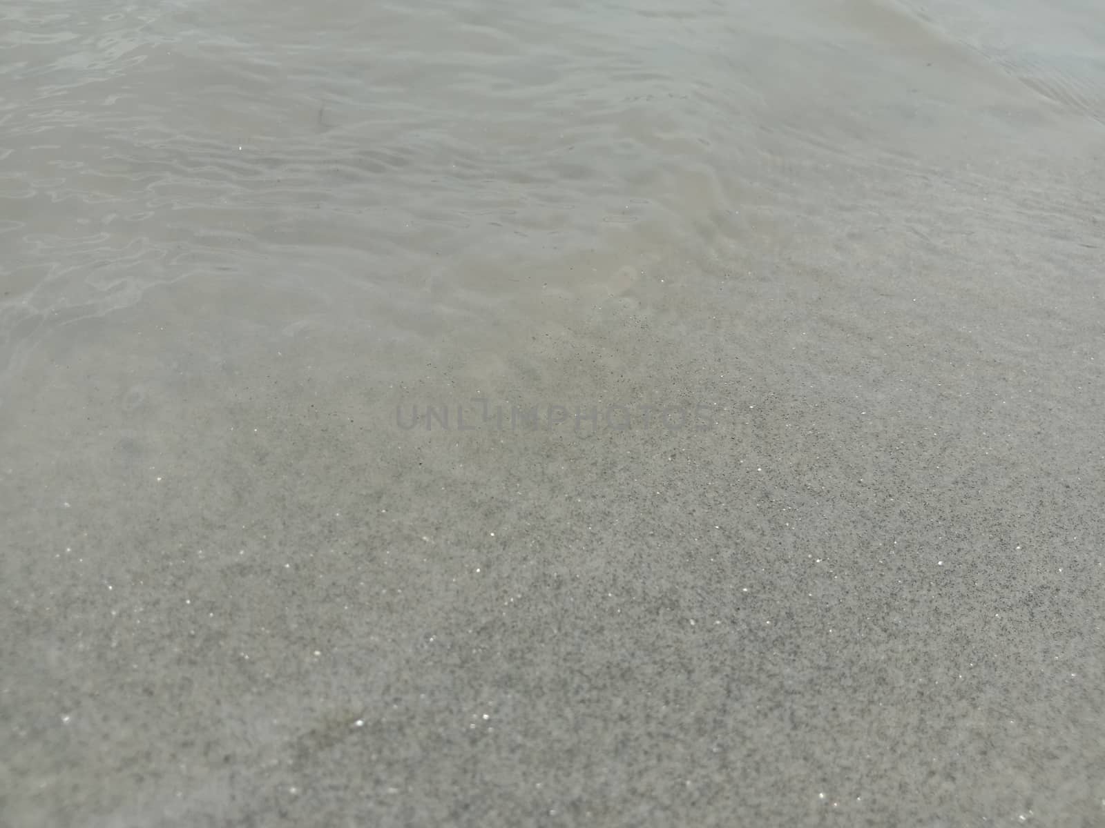sand and water wave view in river