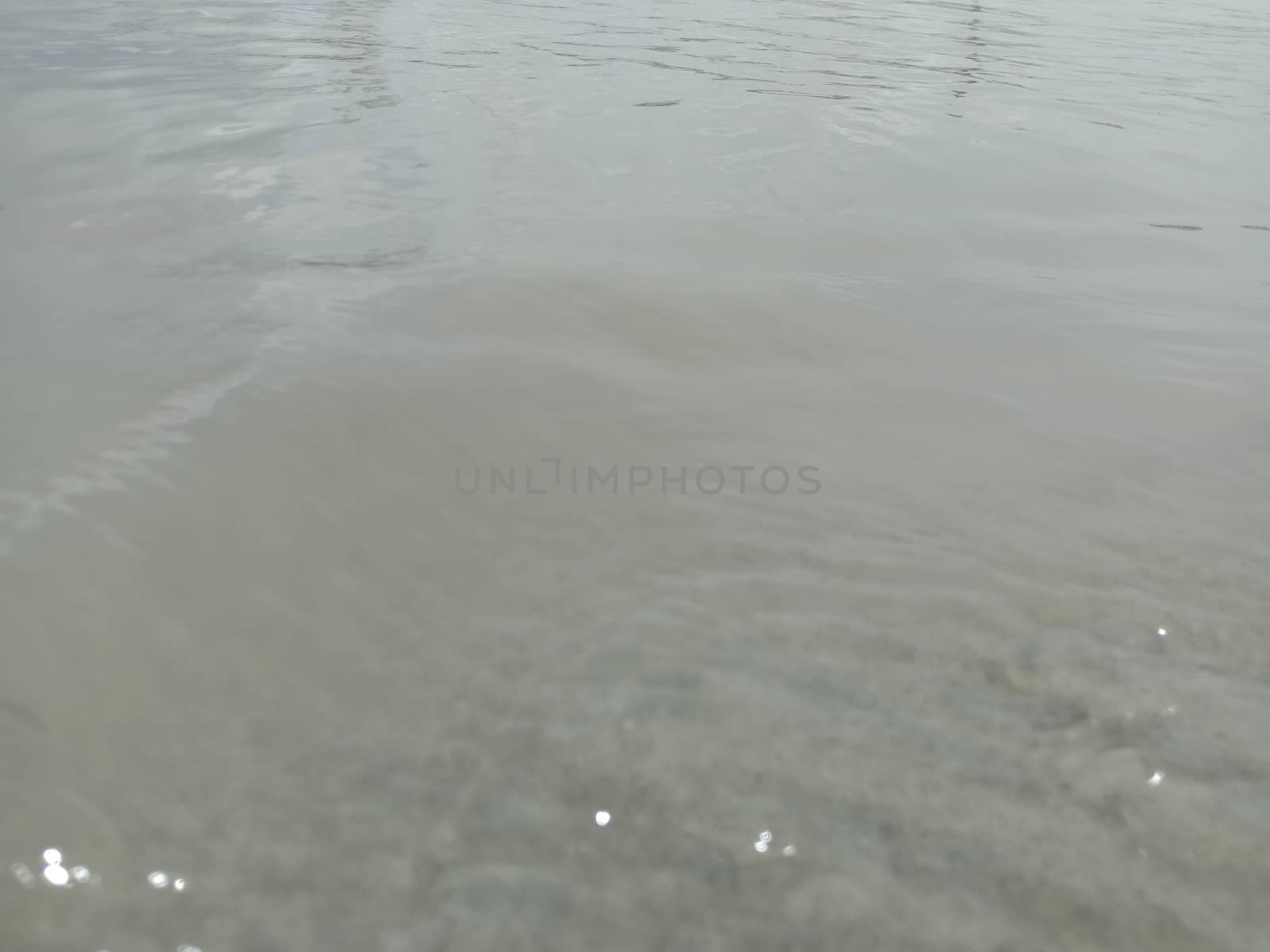 sand and water wave view in river