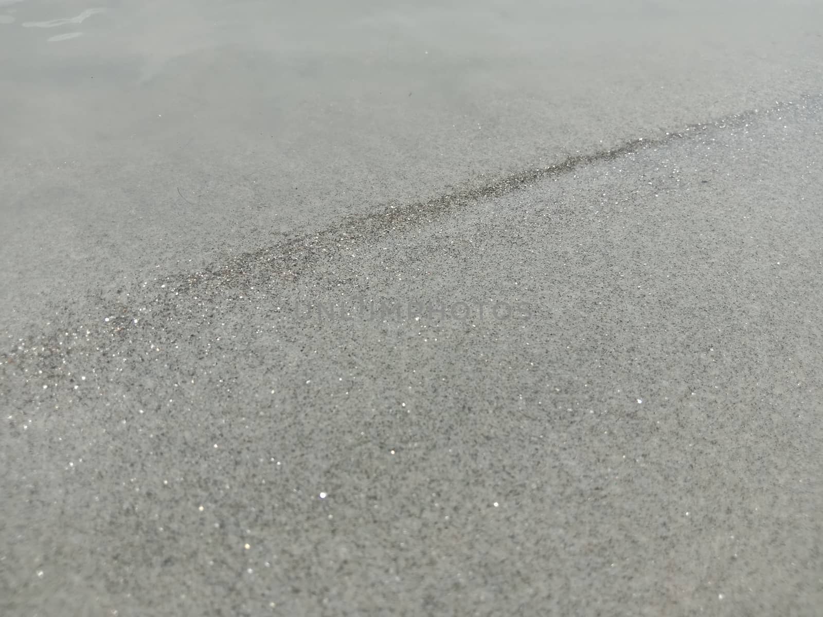 sand and water wave view in river