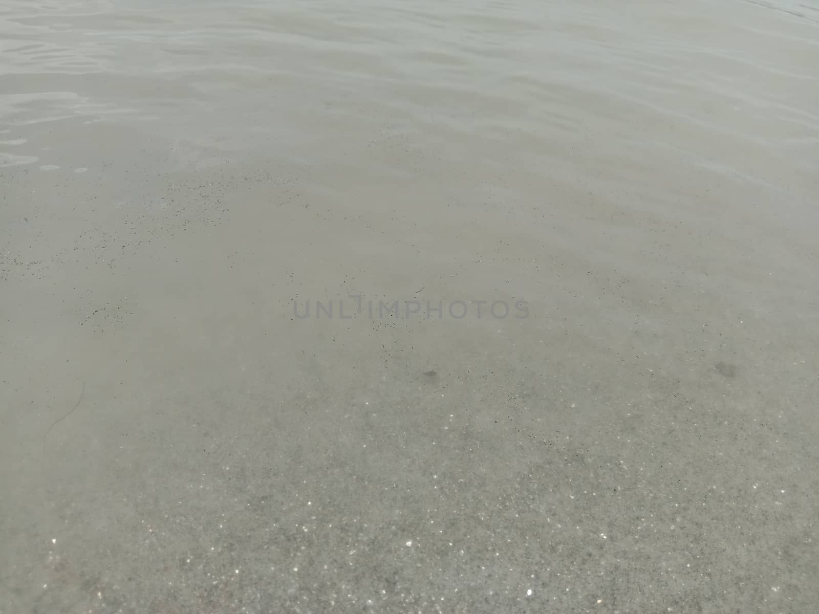 sand and water wave view in river