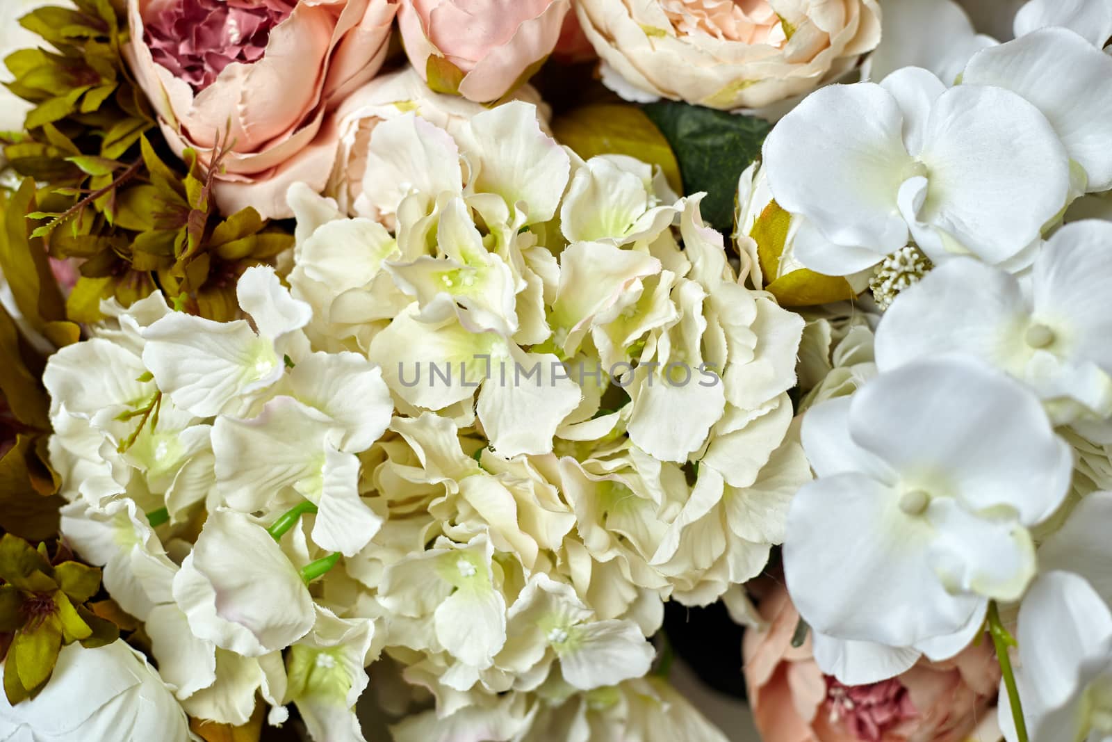 Artificial flower background close up valentine, wedding, romantic, marriage day