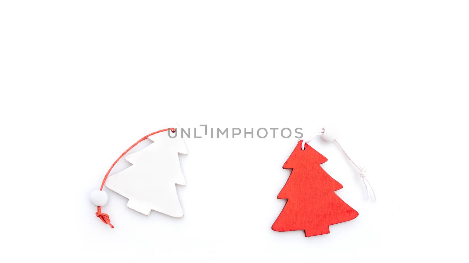 Christmas background, Cute Small Handmade Wooden Christmas Tree