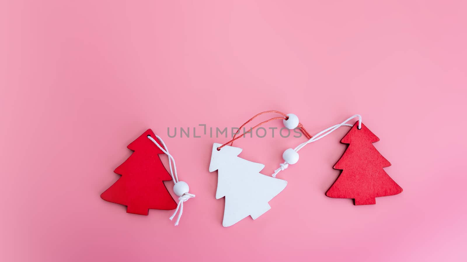 Christmas background, Cute Small Handmade Wooden Christmas Tree