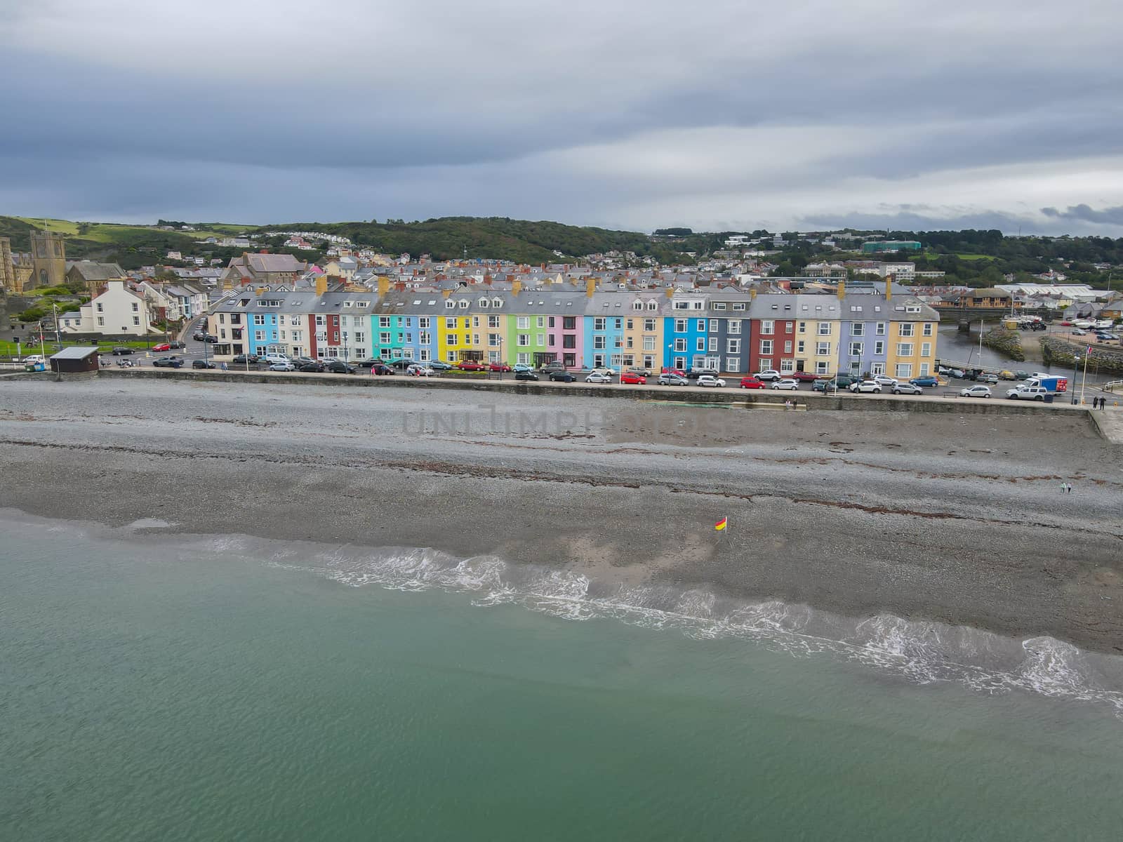Colourfull Homes On The Welsh Coast Overlooking The Sea by WCLUK