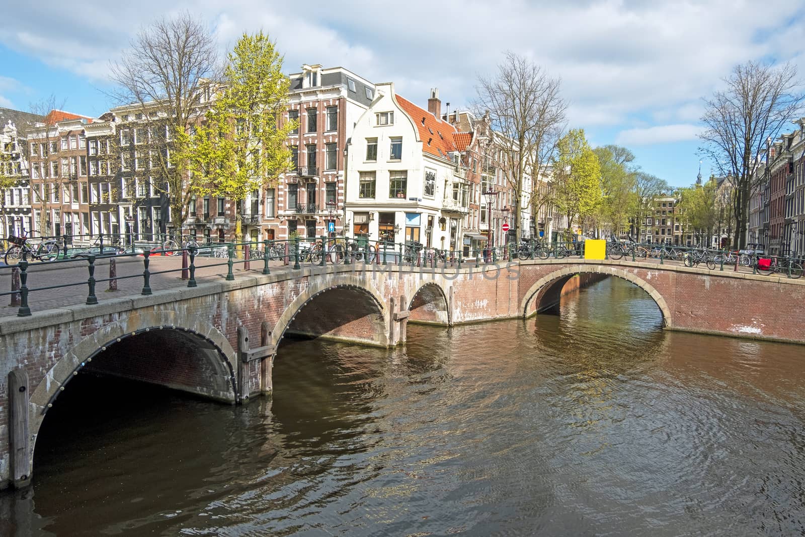 City scenic from Amsterdam at the Keizersgracht in the Netherlands