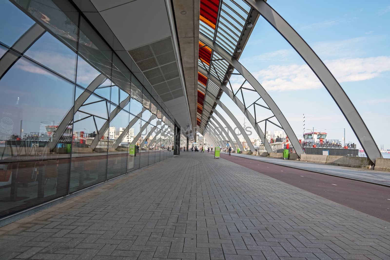 Central Station at the IJ in Amsterdam the Netherlands by devy