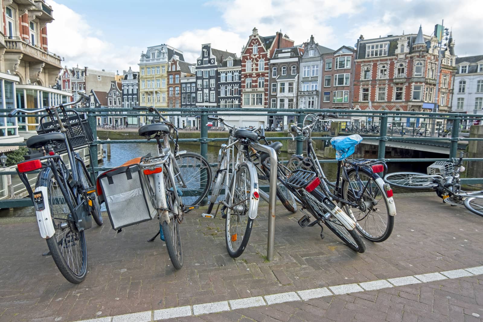 City scenic from Amsterdam in the Netherlands