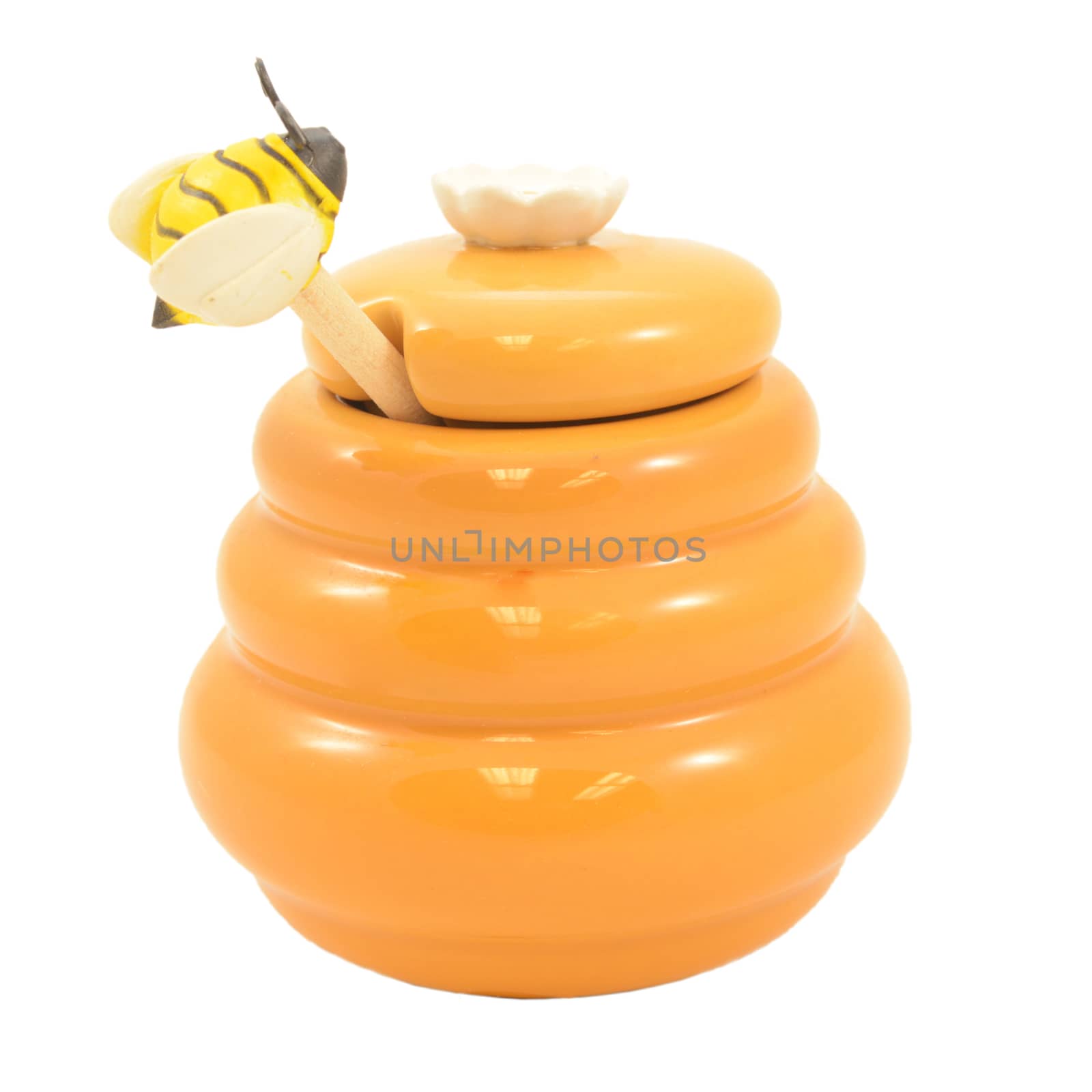 Isolated Honey Pot by AlphaBaby