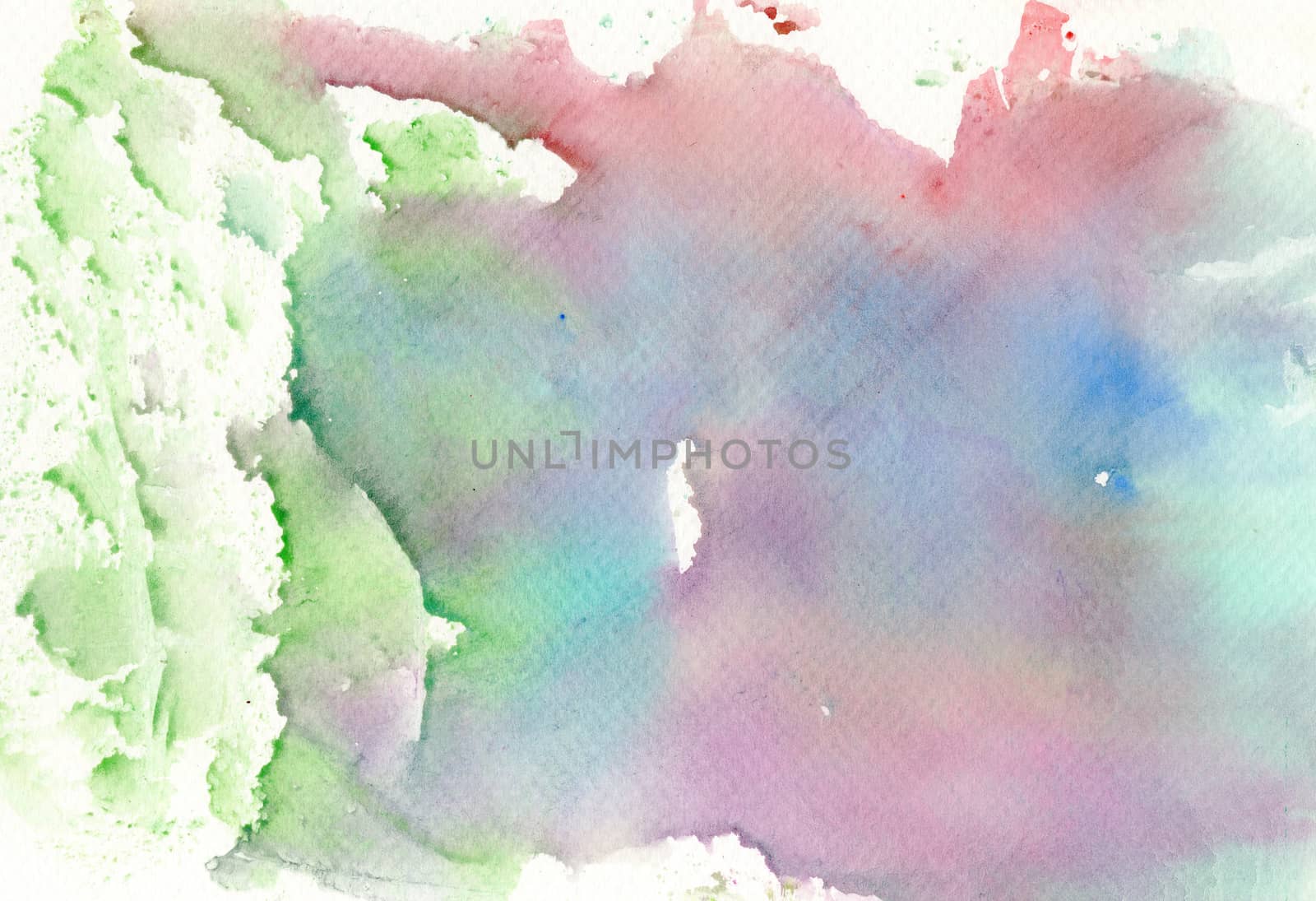Abstract watercolor painting on paper by cuckoo_111