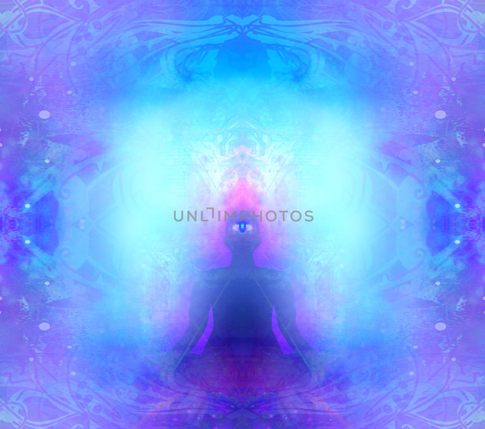 Man with third eye, psychic supernatural senses