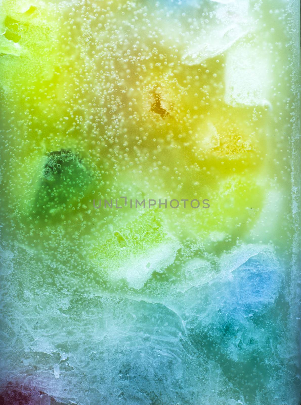 Colorful background, candle macro, air bubbles and wax, texture and wallpaper. by Taidundua