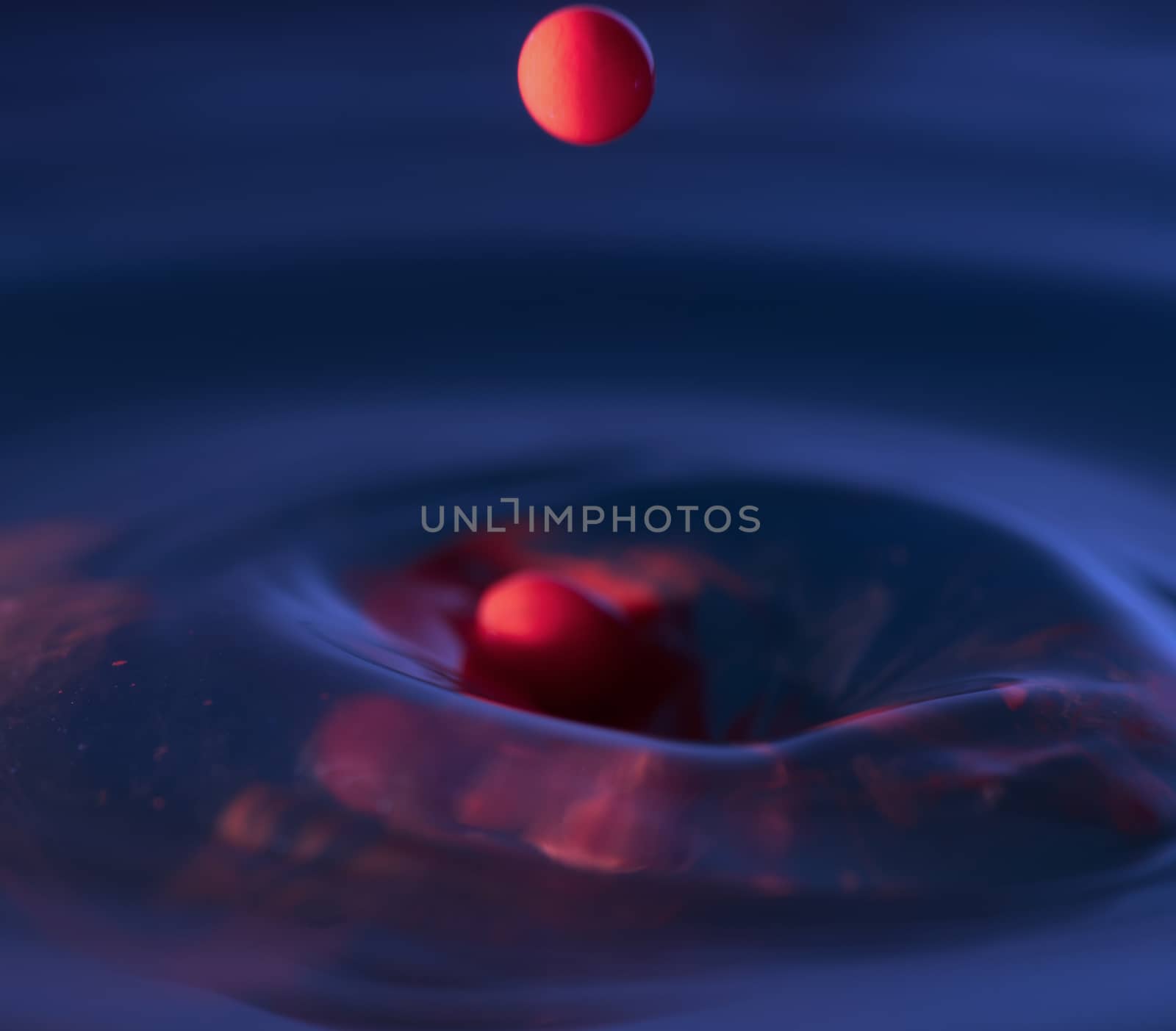 Water droplets science experiment and art concept bright color b by noppha80