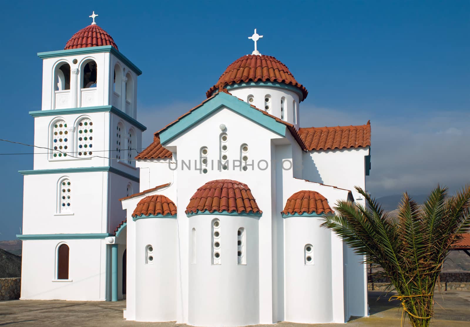 A small church on Crete island in Greece