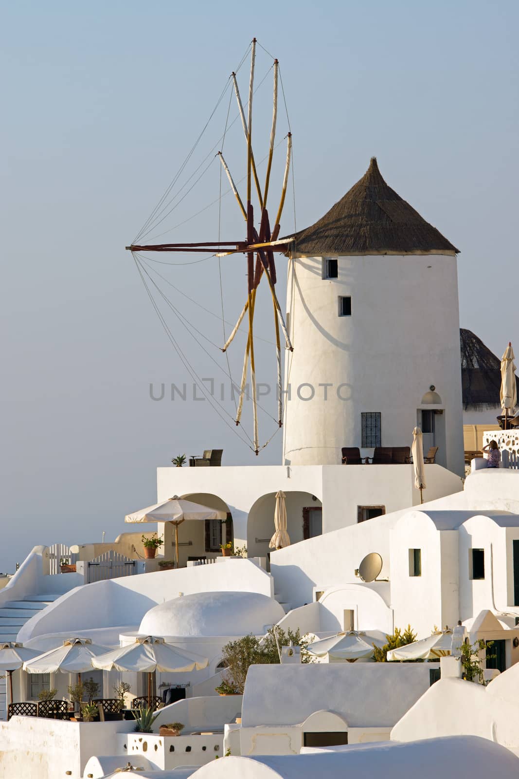 Oias famous windmill by elxeneize