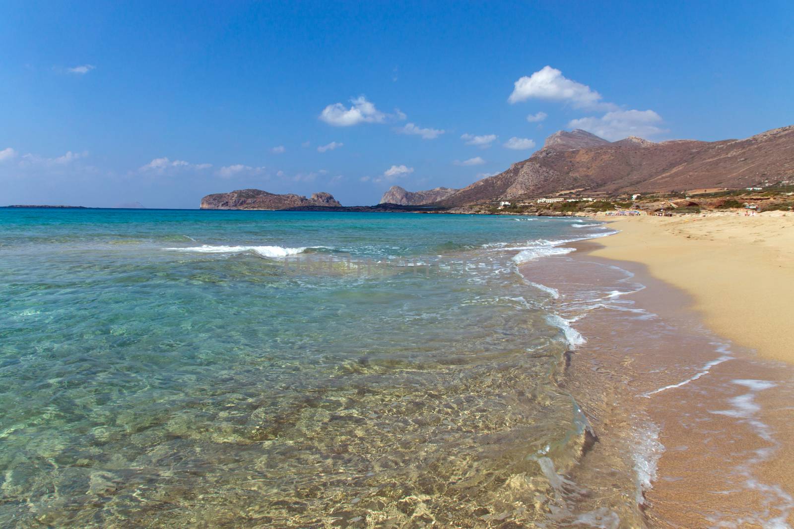 The beautiful Falassarna beach on Crete island
