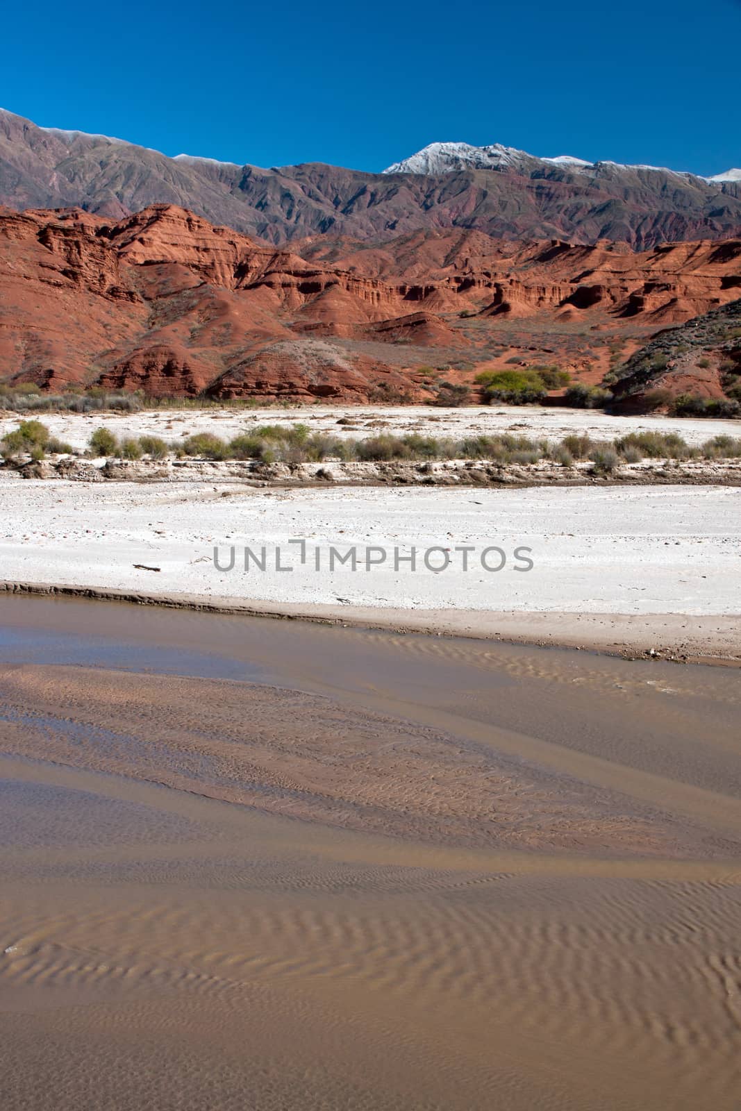 Landscape in the Salta province in northern Argentina