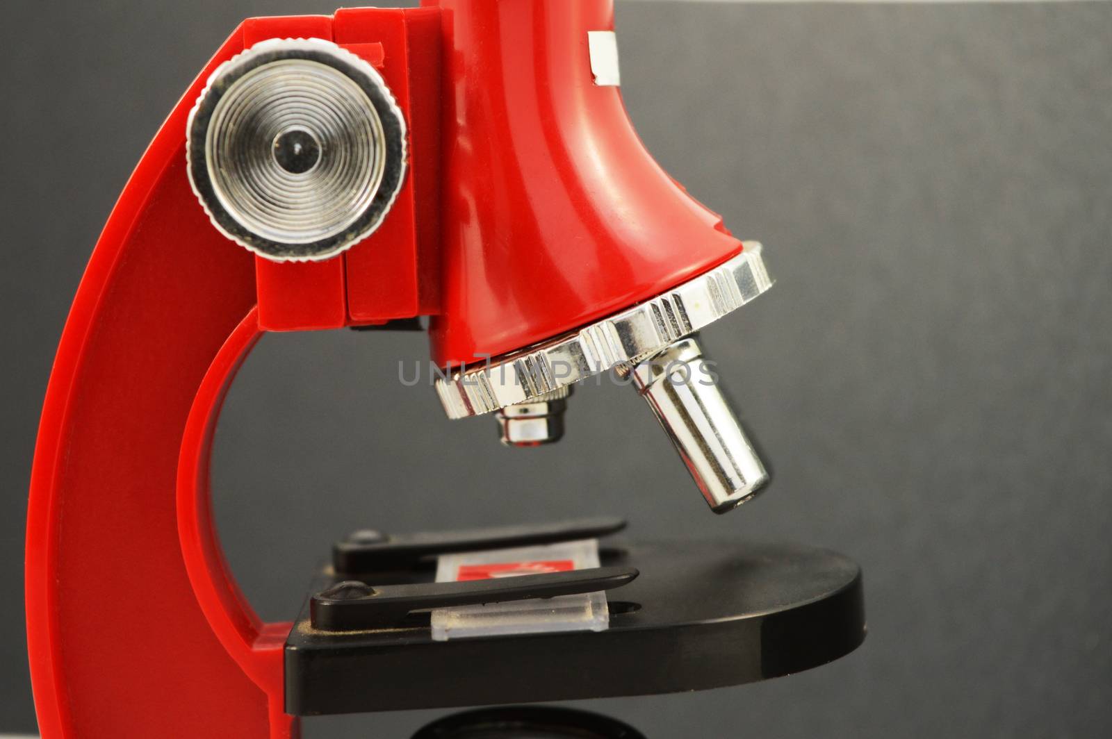 Red Microscope Closeup by AlphaBaby