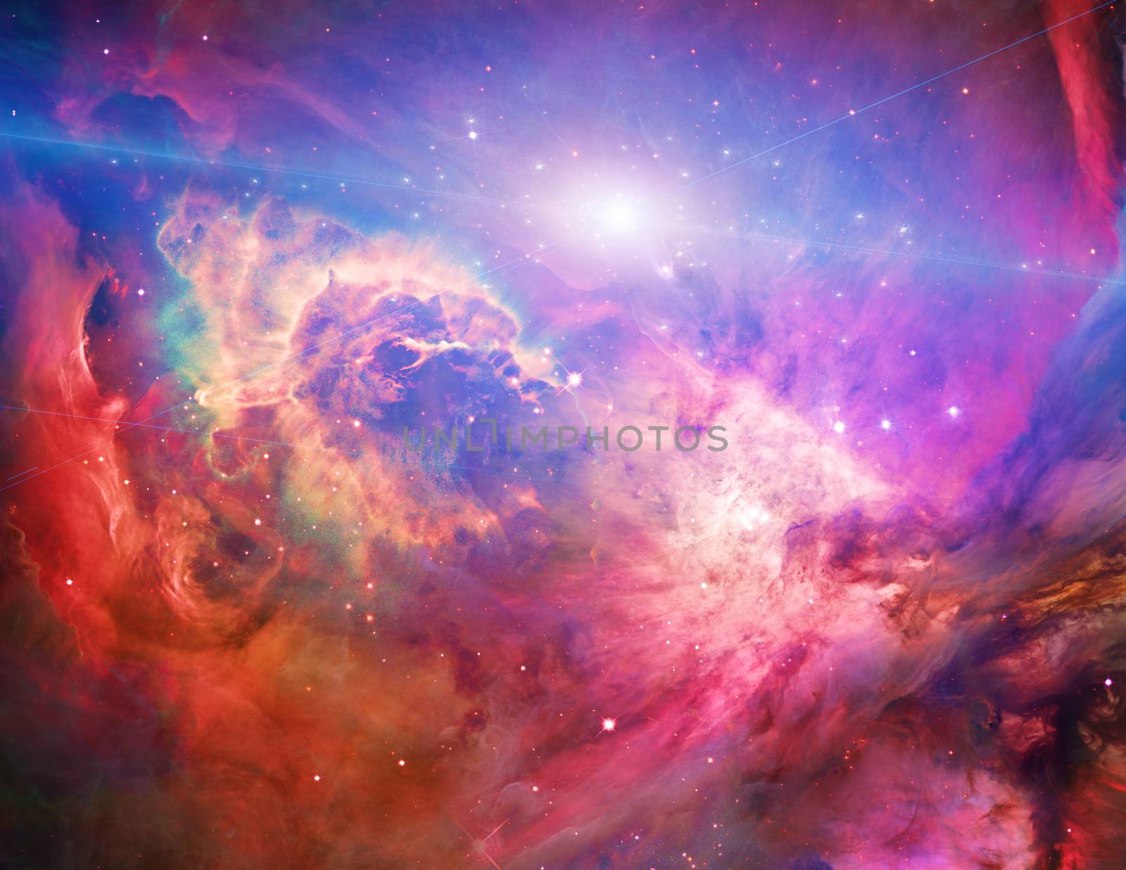 Galactic Space. Some elements of this image furnished by NASA. 3D rendering