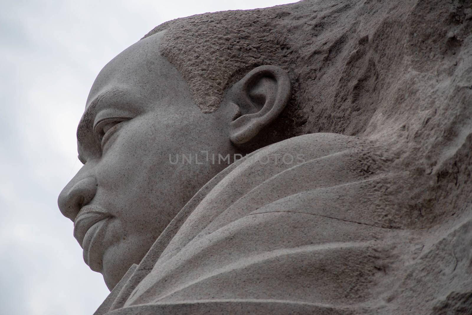 Dr. Martin Luther King Jr. memorial profile close up. by marysalen